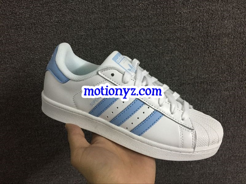 Adidas Superstar Light Blue Stripes